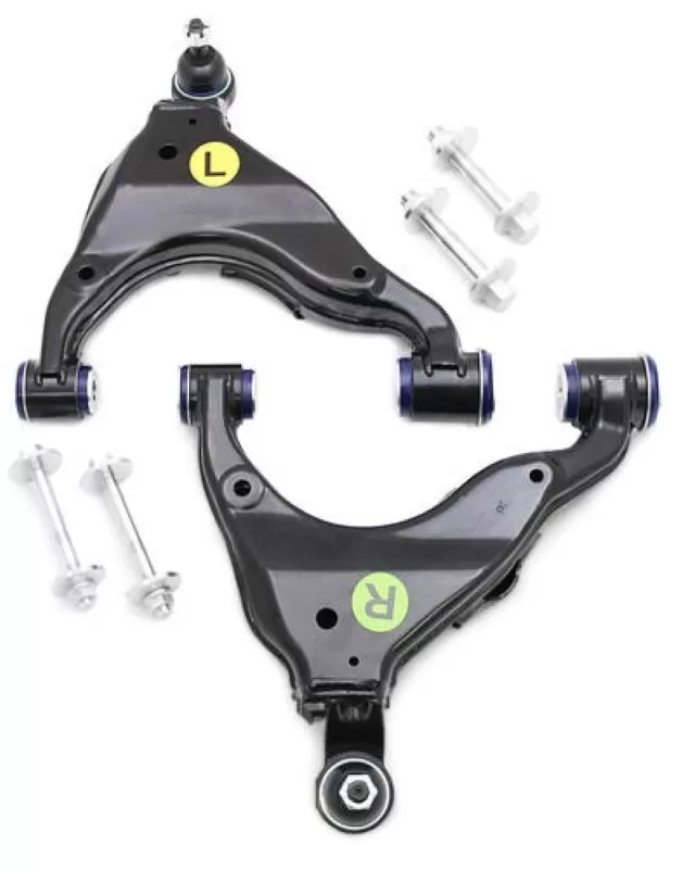 SuperPro Suspension Complete Arm Assemblies w/ Standard Bushings, Uprated Ball Joints & Camber Pins Front - TRC483