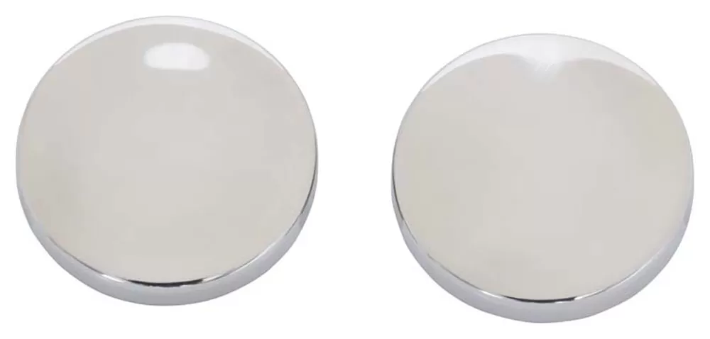 Kentrol Liftgate Button Covers Pair Polished Silver Jeep JK 2007-2018 - 30022