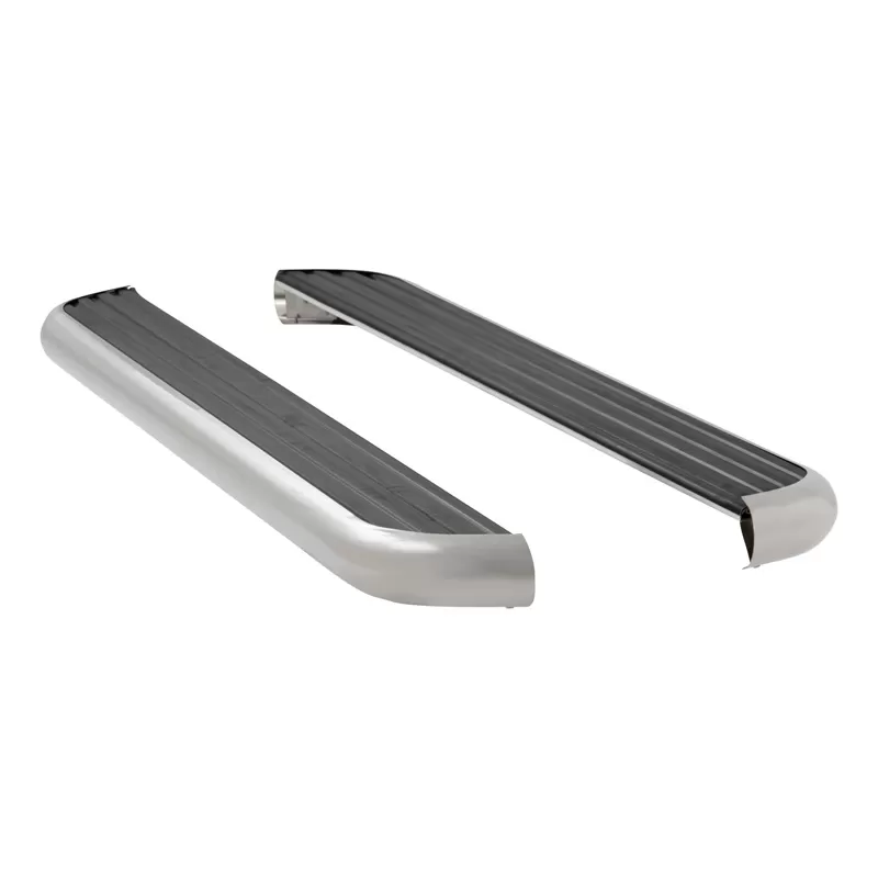 Luverne Polished Stainless Aluminum/Stainless Assembly MegaStep 6-1/2" Wheel-to-Wheel Running Boards - 575078-570757