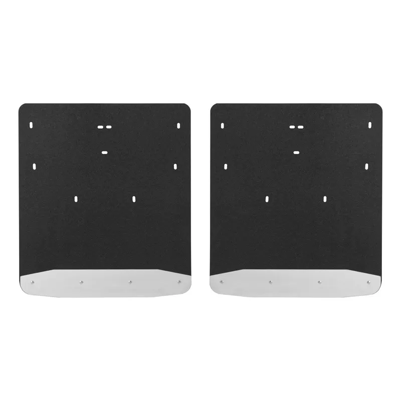 Luverne Black Rubber Recycled Rubber Textured Rubber Mud Guards - 251124