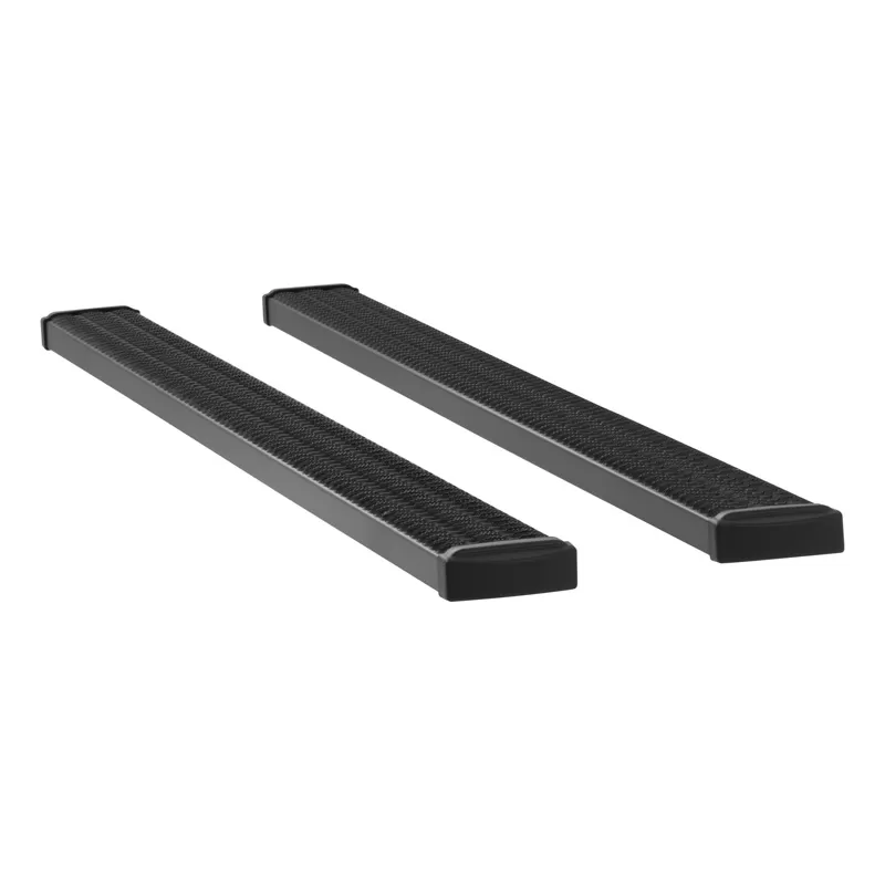 Luverne Textured Black Powder Coat Aluminum Grip Step 7" Running Boards for Vans - 415098-400745