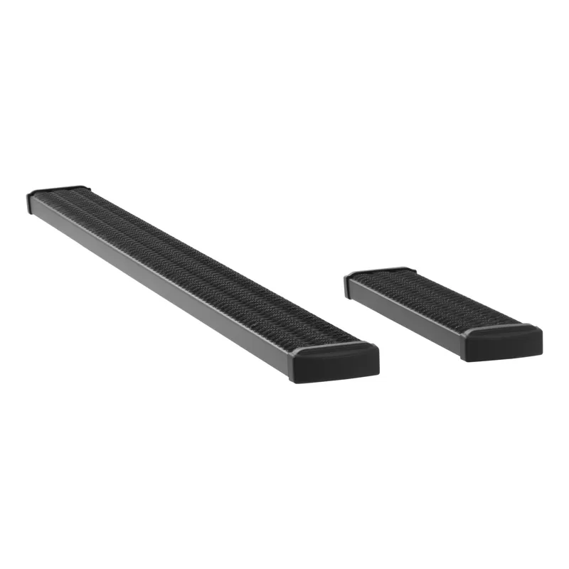 Luverne Textured Black Powder Coat Aluminum Grip Step 7" Running Boards for Vans - 415100-400744