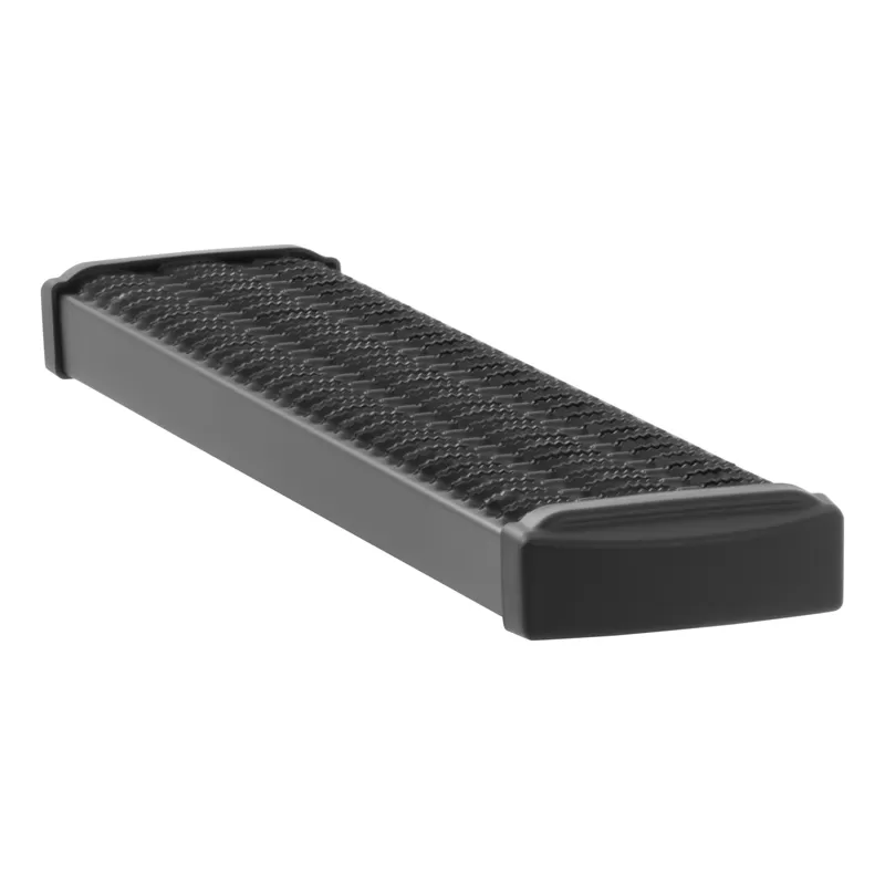 Luverne Textured Black Powder Coat Aluminum Grip Step 7" Running Board for Van - 415236-401470