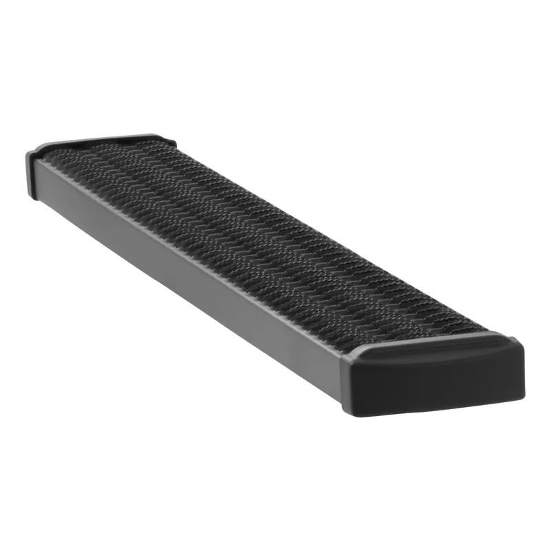 Luverne Textured Black Powder Coat Aluminum Grip Step 7" Running Board for Van - 415254-401473
