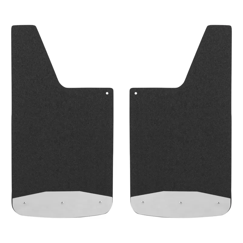 Luverne Black Rubber Recycled Rubber Universal Textured Rubber Mud Guards - 251223