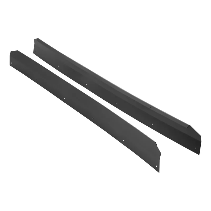 Luverne Textured Black Powder Coat Aluminum Grip Step 7" Running Board Backsplash Kit - 412102