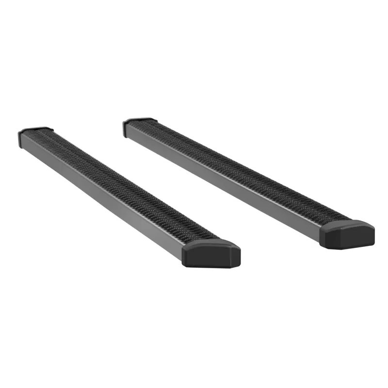 Luverne Textured Black Powder Coat Aluminum SlimGrip 5" Running Boards (No Brackets) - 416088
