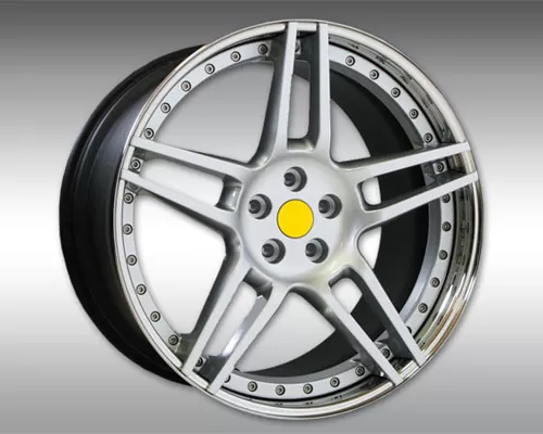 Novitec NF3 3 Piece Rear Wheel Silver With Polished Lip 22x11.5 Ferrari California | California T 2008-2017 - F4 888 02