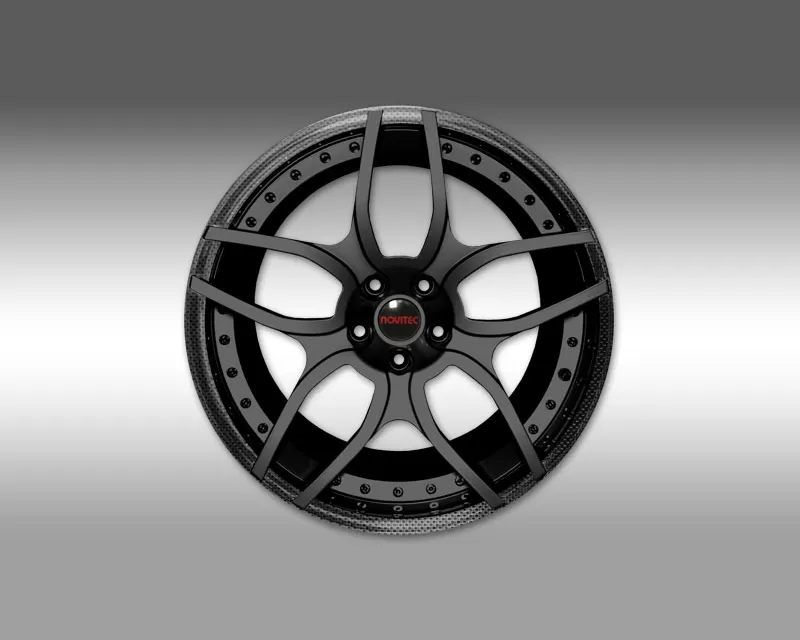 Novitec NL1 Forged Front Wheel Custom Color and Carbon Coated Outer Lip 20x9 Lamborghini Aventador 12-19 - L4 111 07