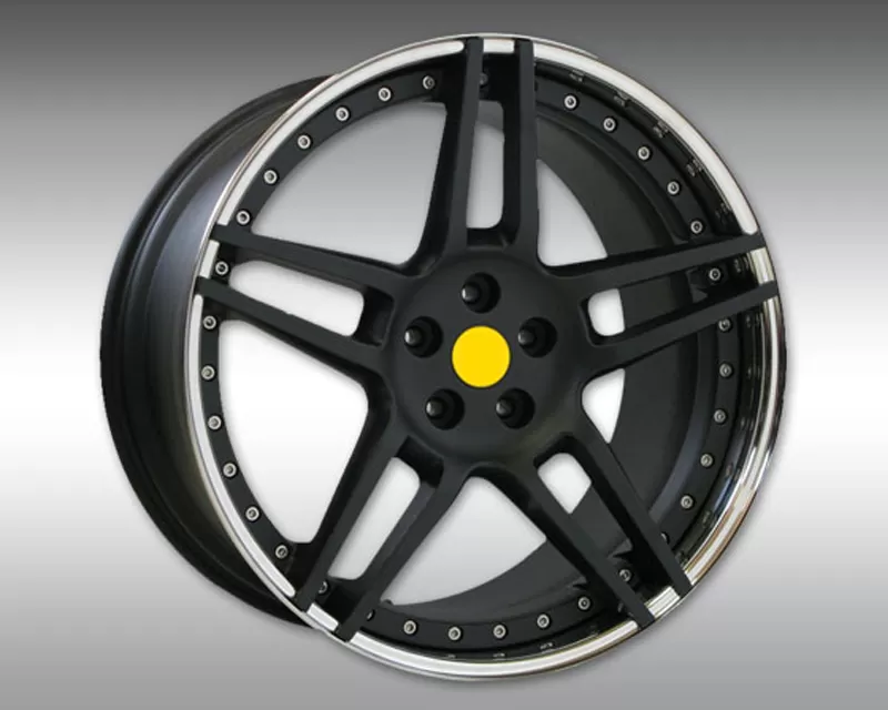 Novitec NM3 21x12.5 Rear Silver W/Black Star Wheel Maserati GranTurismo 08-17 - M4 002 04