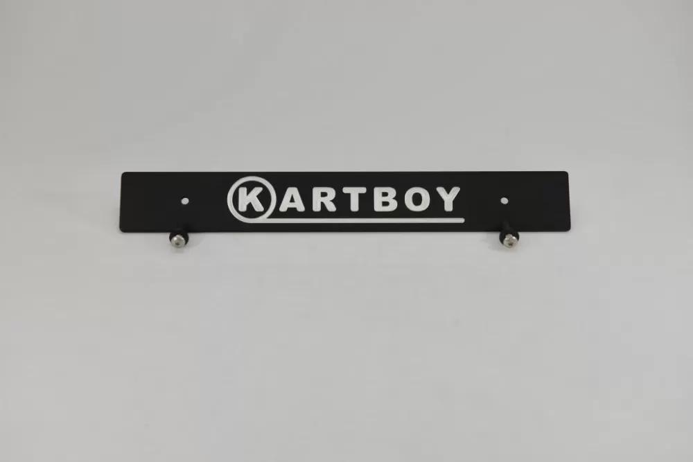 Kartboy Black Front License Plate Delete - KB-055-PL-BLK