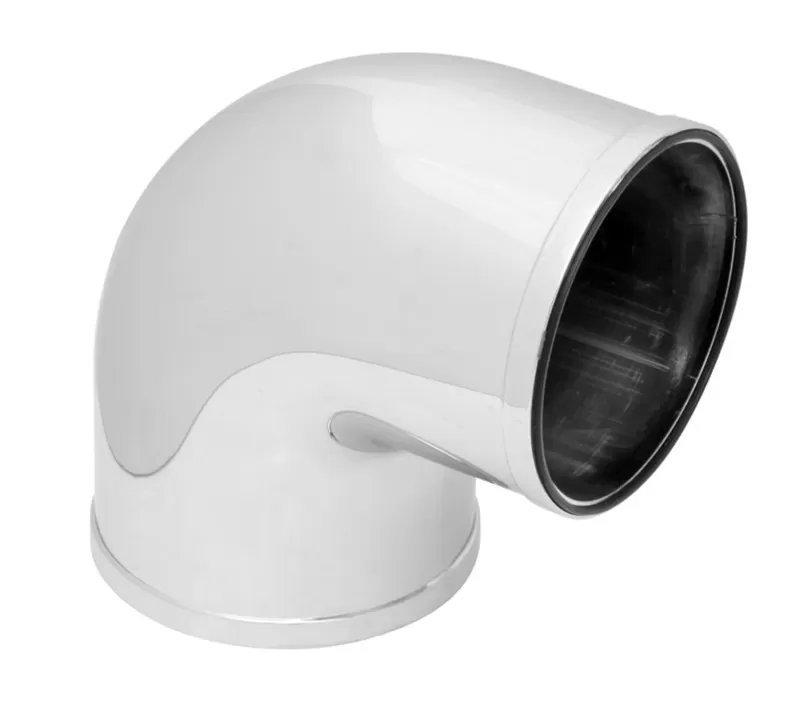 Spectre Universal Intake Elbow Tube (ABS) 3in. OD / 90 Degree - Chrome - 86981