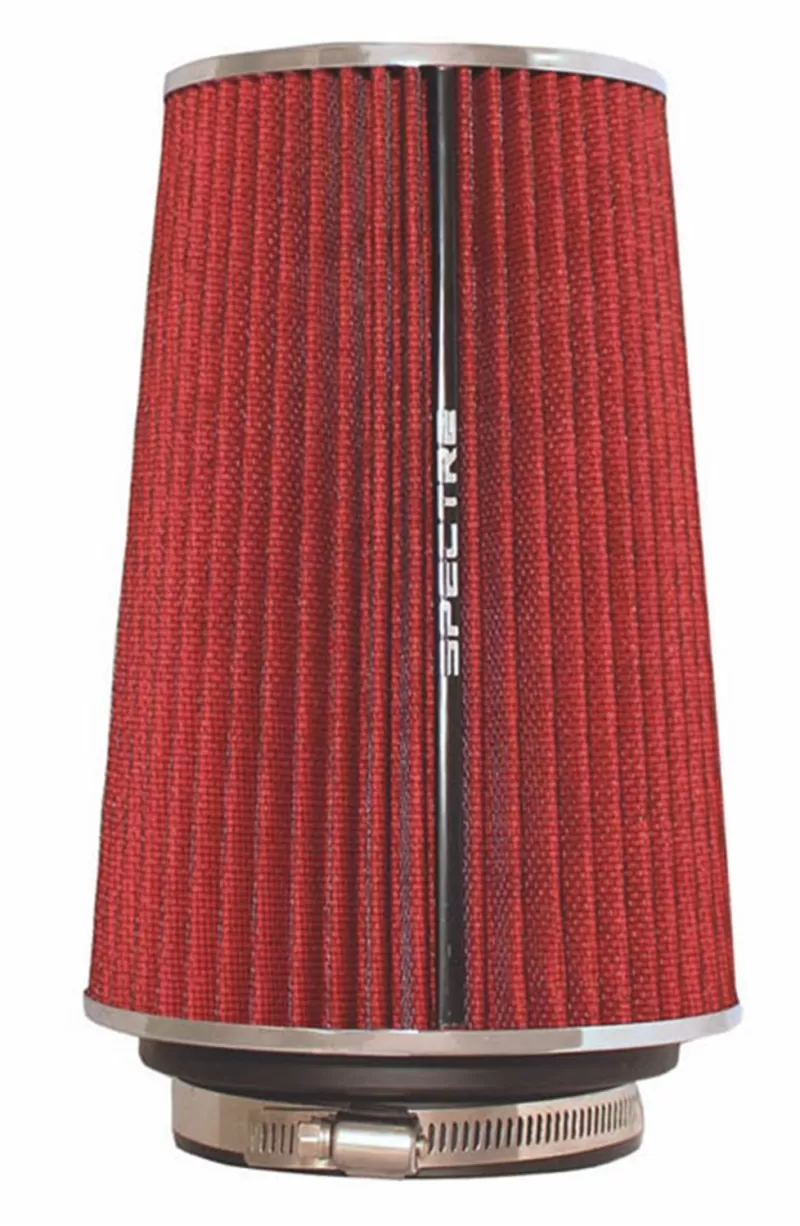 Spectre Adjustable Conical Air Filter 9-1/2in. Tall (Fits 3in. / 3-1/2in. / 4in. Tubes) - Red - 9732