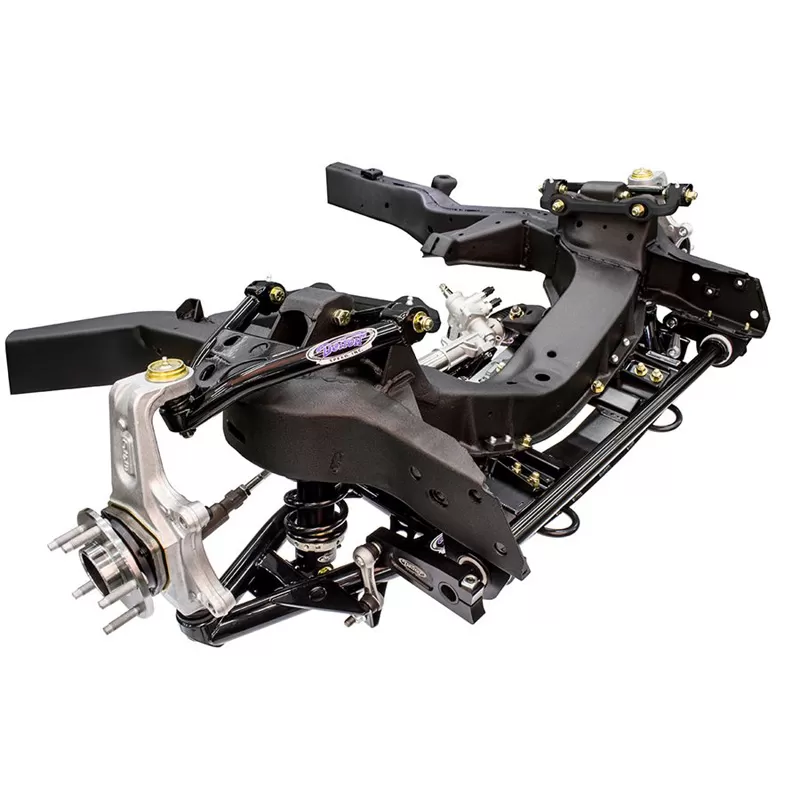 Detroit Speed C2/C3 Speedray Front Suspension with Bolt-In Upper C/O Mounts Double Adjustable Shocks 550 lb/in spring - 032072-DDS
