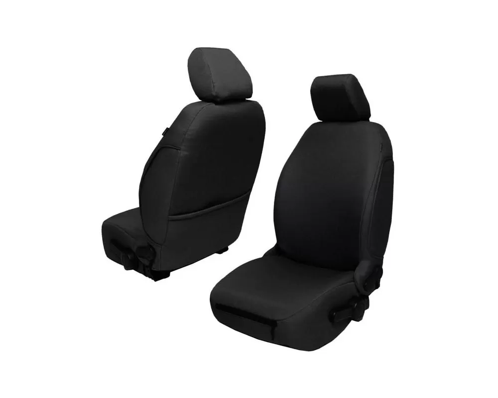 Bartact Black Baseline Performance Front Seat Covers Pair Jeep Wrangler JK | JKU 2007-2010 - JKBC0710FPB