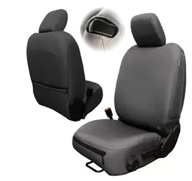 Bartact Base Line Performance Series Front Seat Covers Graphite for Jeep Gladiator 2019-2020 - JTBC2019FPG