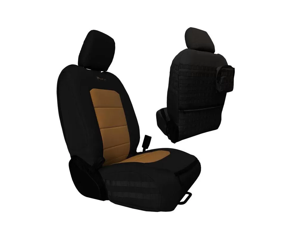Bartact Black/Coyote Front Seat Covers Jeep Gladiator 2020-2022 - JTTC2019FPBC