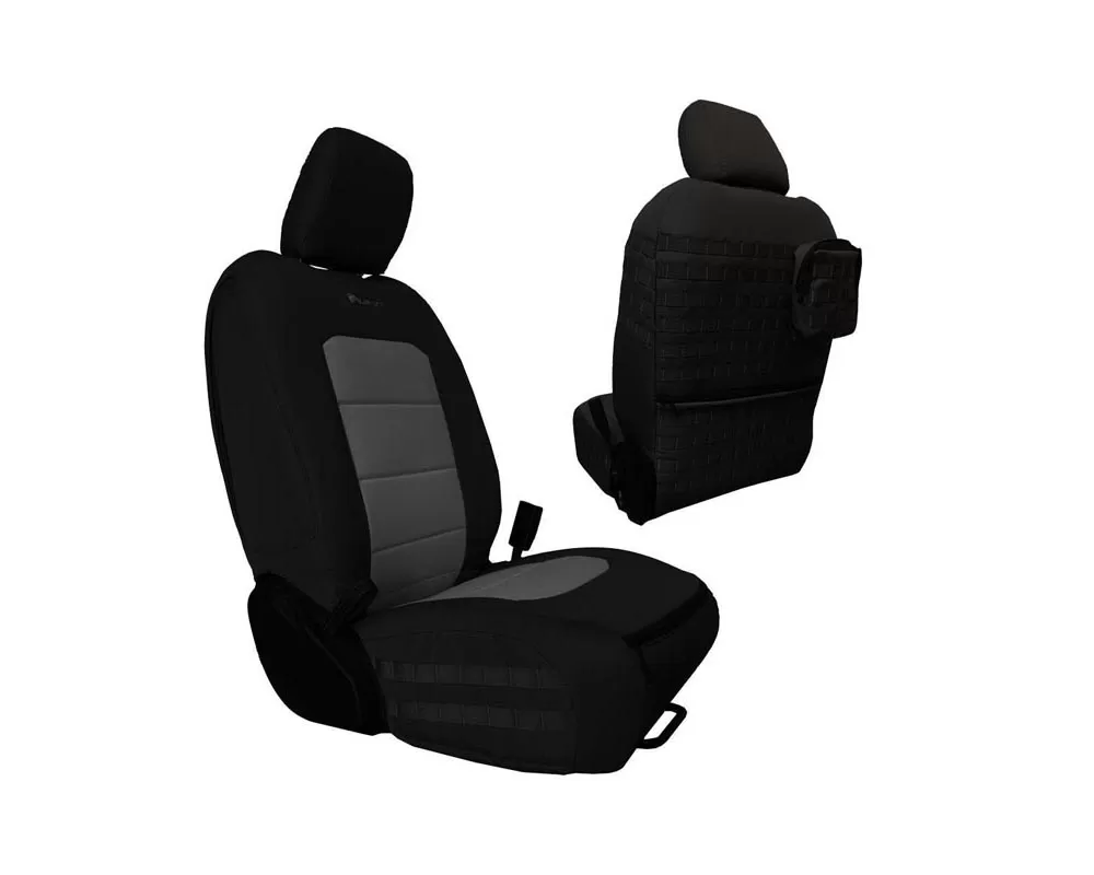 Bartact Black/Graphite Front Seat Covers Jeep Gladiator 2020-2022 - JTTC2019FPBG