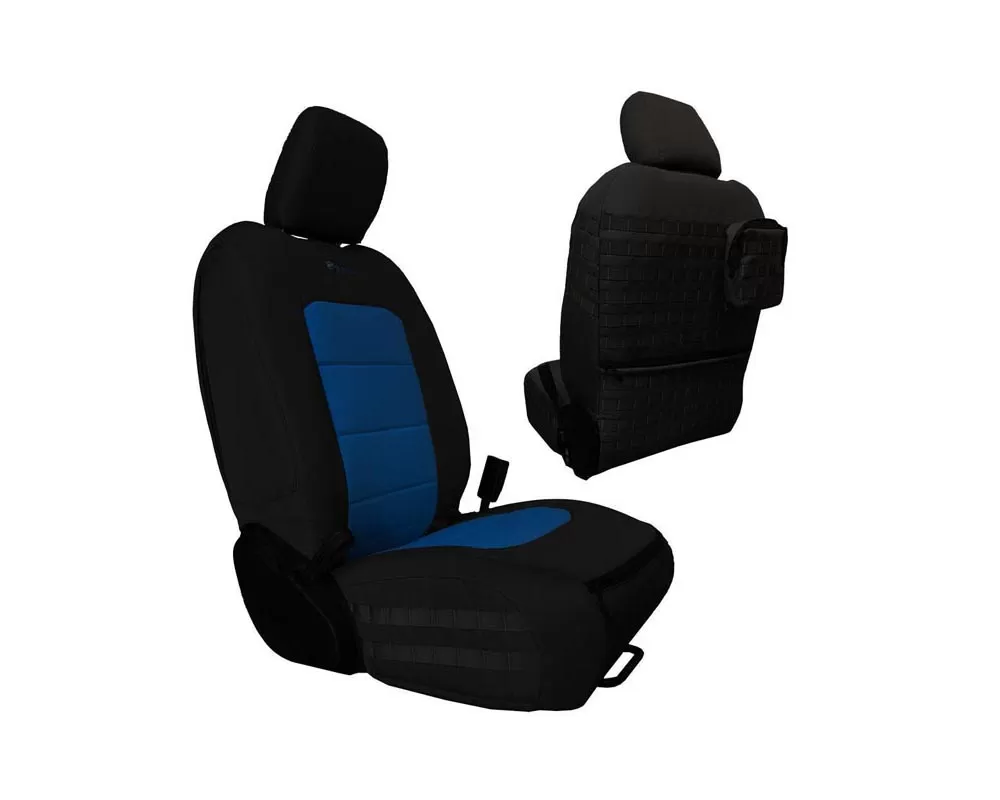 Bartact Black/Blue Front Seat Covers Jeep Gladiator 2019-2024 - JTTC2019FPBU