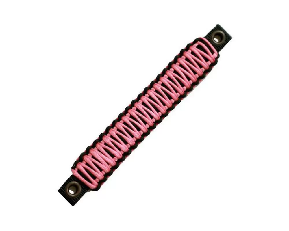 Bartact Black/Baby Pink Grab Handles Paracord Sound Bar Rear Side Pair Jeep Wrangler JK 2007-2017 - TAOGHRPBQ