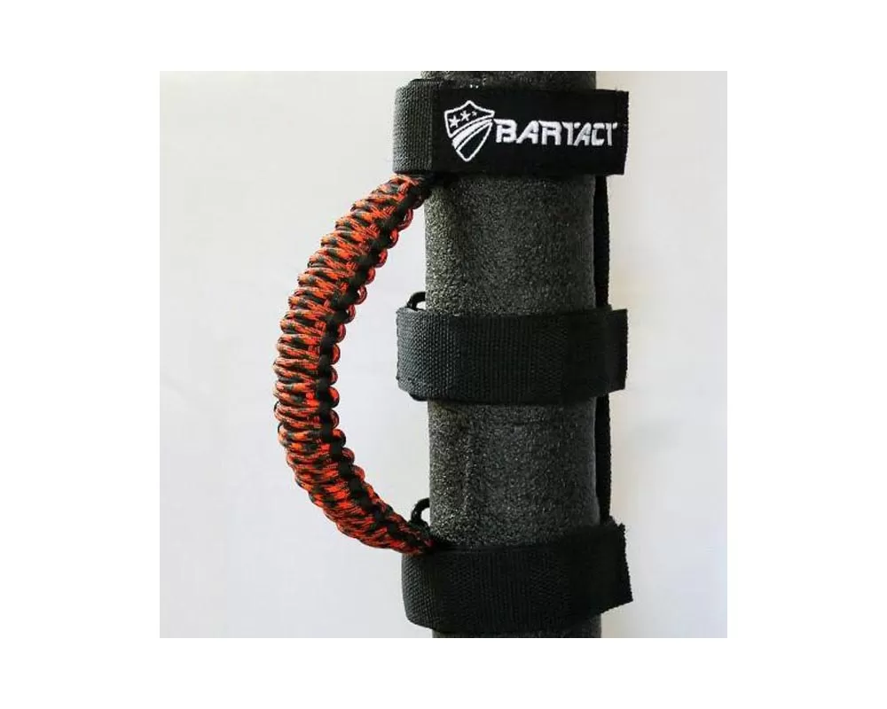 Bartact Black/Orange Camo Paracord Grab Handles Universal Pair - TAOGHUPBJ
