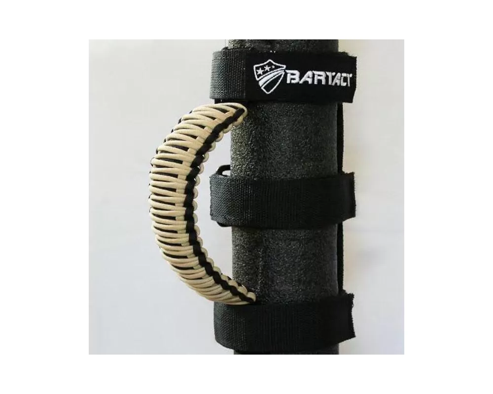 Bartact Black/Khaki Paracord Grab Handles Universal Pair - TAOGHUPBK