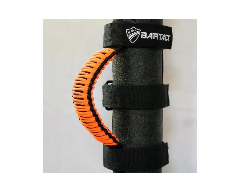 Bartact Black/Bright Orange Paracord Grab Handles Universal Pair - TAOGHUPBN