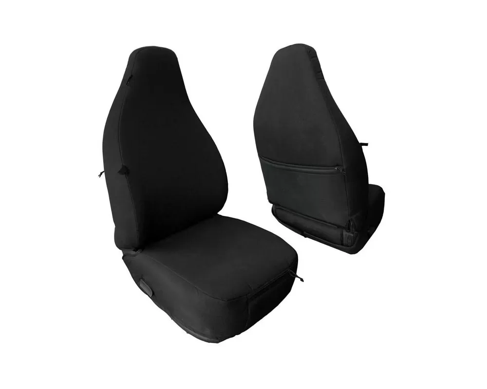 Bartact Black Baseline Performance Front Seat Covers Jeep Wrangler TH 1997-2002 - TJBC9702FPB