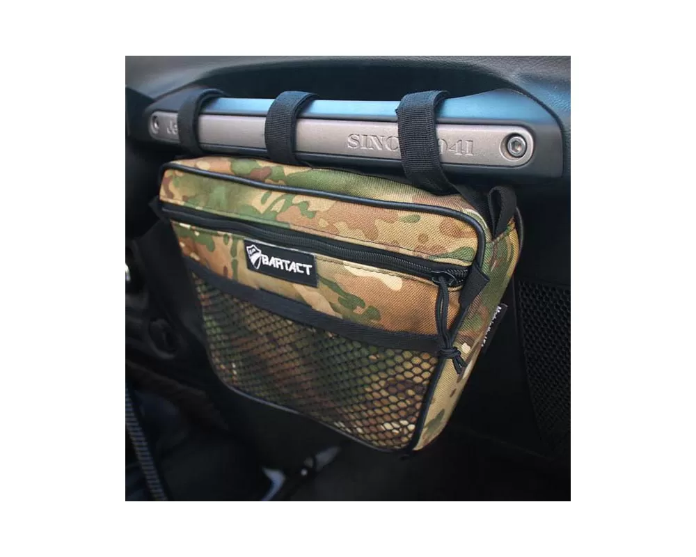 Bartact Multicam Fabric Passenger Grab Handle Dash Bag Jeep CJ-5 | CJ-6 | CJ-7 | Scrambler | Wrangler 1975-2017 - XXDHBFM