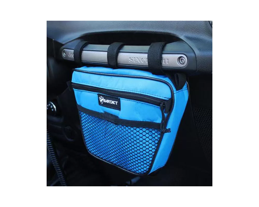 Bartact Blue Fabric Passenger Dash Grab Handle Bag Jeep CJ-5 | CJ-6 | CJ-7 | Scrambler | Wrangler 1975-2017 - XXDHBFU