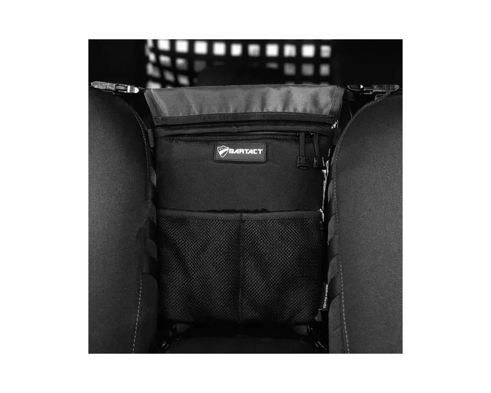 Bartact Graphite Universal Fabric Seat Bag and Pet Divider - XXFSBG