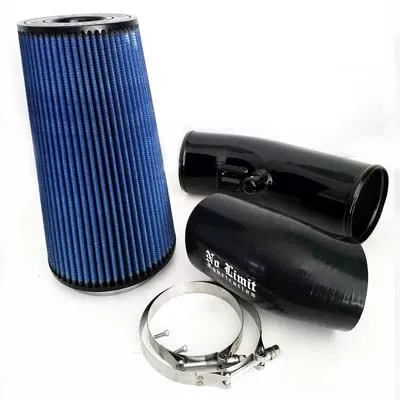 No Limit Fabrication 6.7 Cold Air Intake 2011-2016 Ford Super Duty Power Stroke Black Oiled Filter Stage 2 - 67CAIBO