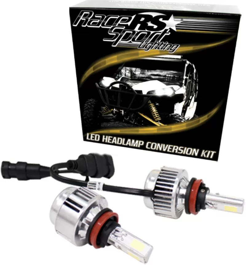 Race Sport Lighting 5202 3-Sided Driverless LED Headlight Kit 2,000 Lux OEM Kelvin Color - 5202LED3S