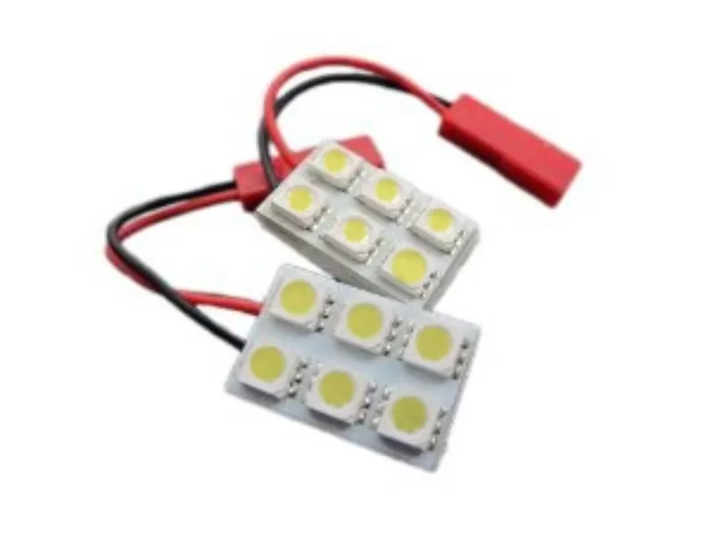 Race Sport Lighting Green 6 Chip 5050 LED Dome Panel  Individual - RS-5050-6DOME-G