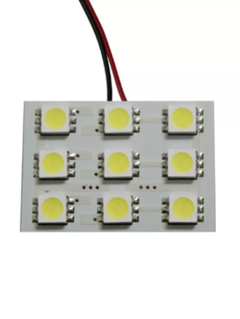Race Sport Lighting Green 9 Chip 5050 LED Dome Panel  Individual - RS-5050-9DOME-G