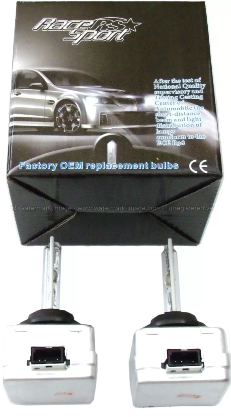 Race Sport Lighting D1 6K OEM Factory HID Replacement Bulbs - D1-6K-SB-RB