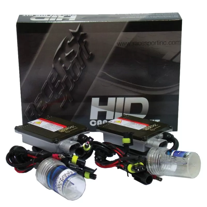 Race Sport Lighting H4 GEN1 10K Canbus HID Mid-Slim Ballast Kit with Relay Resistor Harness - H4-10K-G1-CANBUS-R