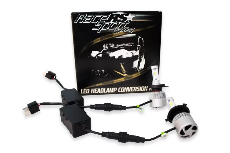 Race Sport Lighting 5202 Drive Series 2,100 LUX Driverless Plug-&-Play LED Headlight Kit with Canbus Decoder - 5202LEDDS