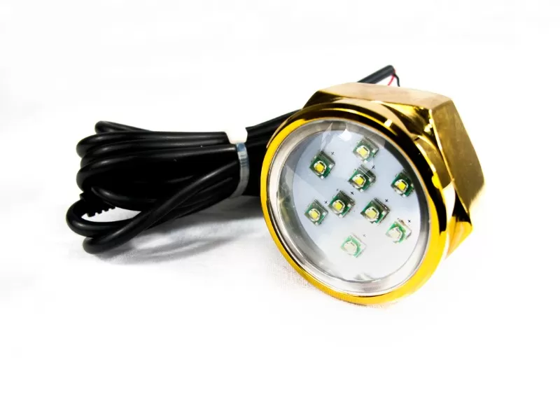 Race Sport Lighting Red CREE LED Underwater Drain Plug Light 27 Watt 1000 Lumens - MS-27W-DP-R