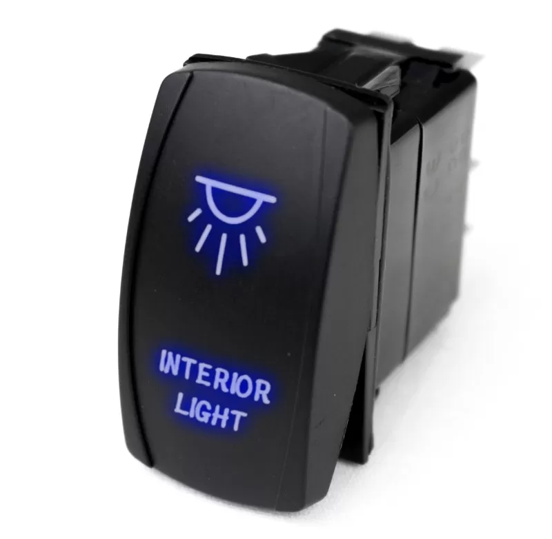 Race Sport Lighting Blue LED Radiance Rocker Switch "Interior Lights - MSTLS06B