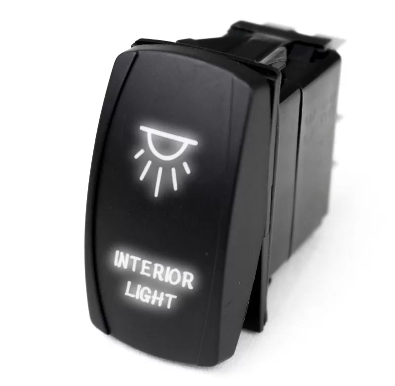 Race Sport Lighting White LED Radiance Rocker Switch "Interior Lights - MSTLS06W