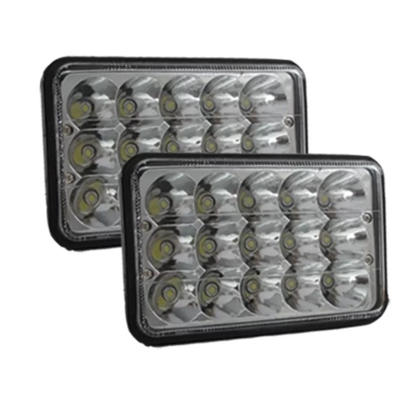Race Sport Lighting 4x6 Inch LED Sealed Beam Left and Right Conversion Lens  90-Watts - RS-4X6-LEDC-PR