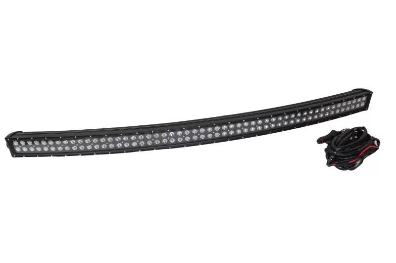 Race Sport Lighting  Blacked Out Series 54 Inch Wrap Around Series Dual Row Light Bar RS Brackets Compatible - RS-54WRAP-BV