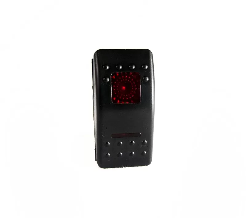 Race Sport Lighting Red LED Rocker 12-Volt On/Off Switch - RS-RP12VR