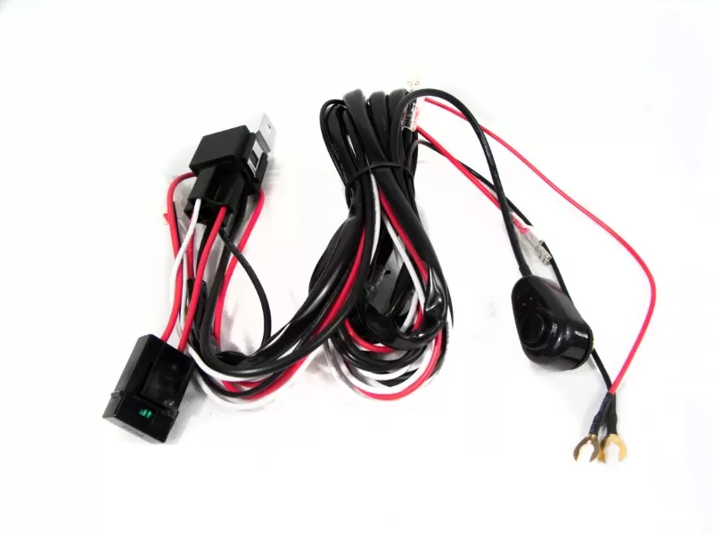 Race Sport Lighting Universal Wire Harness with 2 output & Switch for 8-32 Inch LED Light Bars - RS-SS-HARN