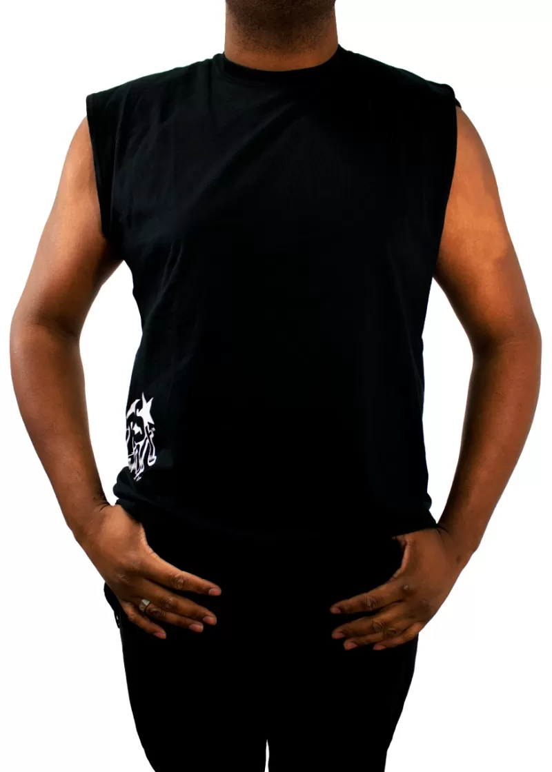 Race Sport Lighting Black Mens Sleeveless T-shirt Extra Large - RS198BXL