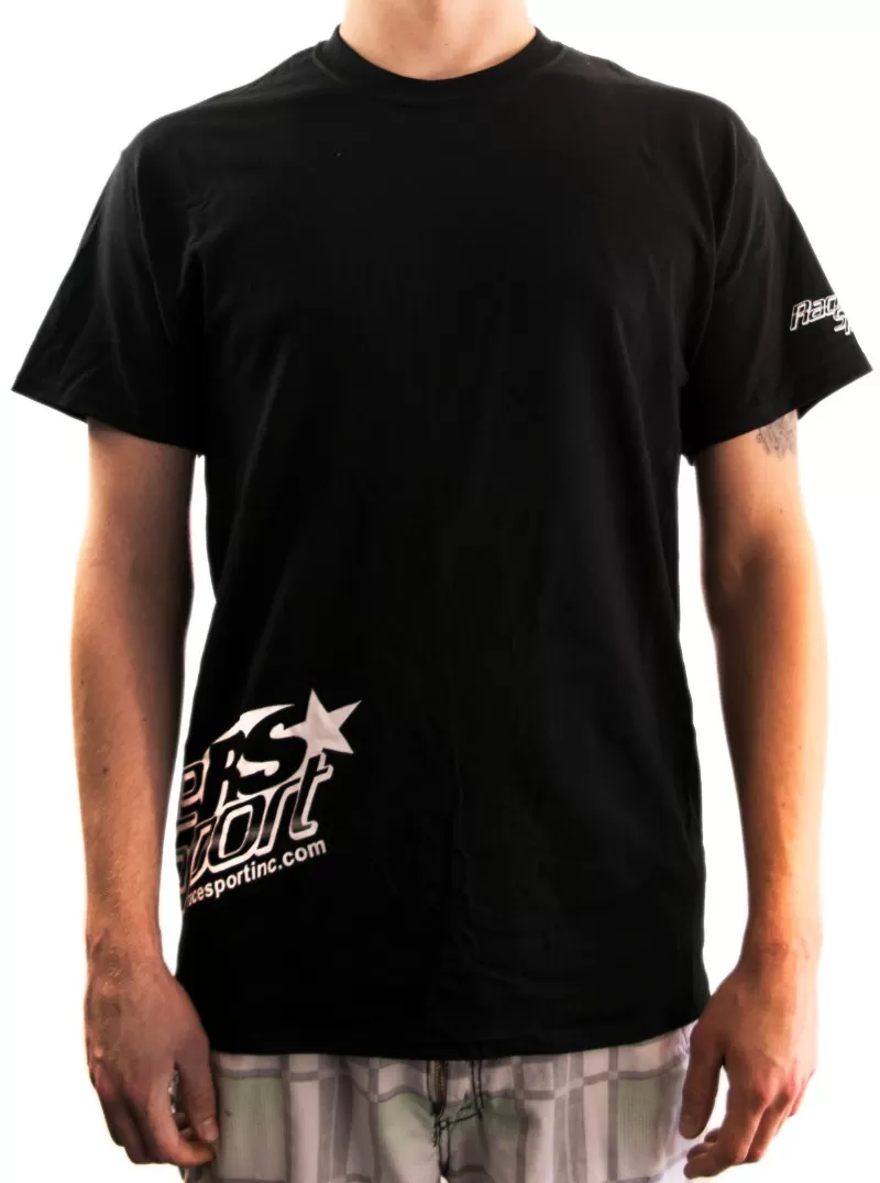 Race Sport Lighting Black Mens Ultra Cotton T-shirt Medium - RS208BM