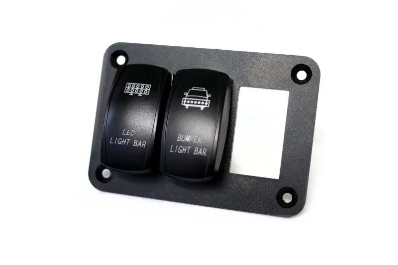 Race Sport Lighting Race Sport  Aluminum Rocker Switch Mounting Panel for (3) Rocker Switches - RS3PRS
