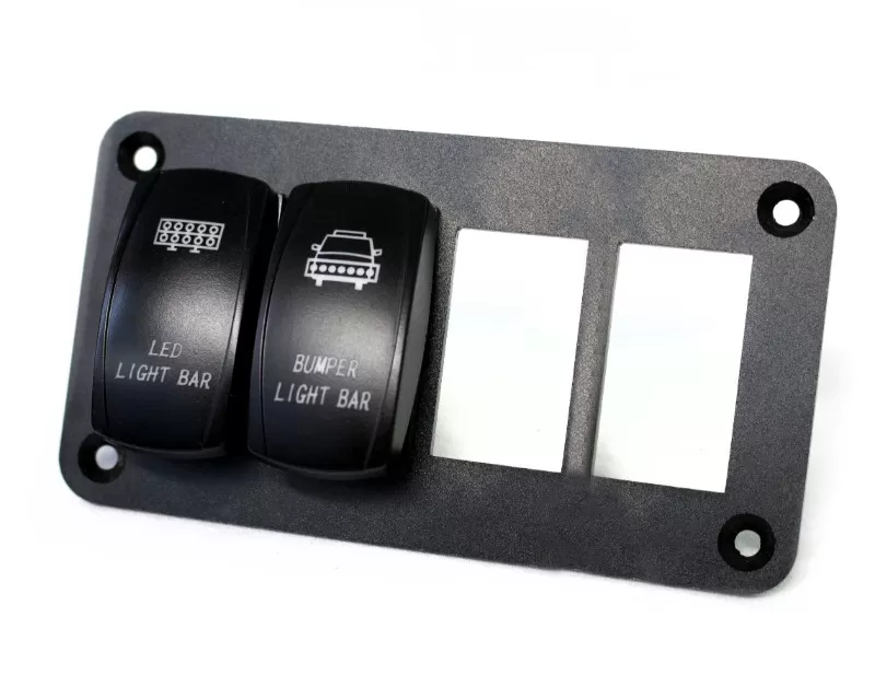 Race Sport Lighting Race Sport  Aluminum Rocker Switch Mounting Panel for (4) Rocker Switches - RS4PRS