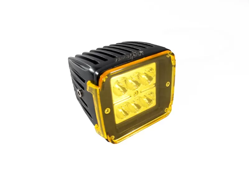 Race Sport Lighting Street Series 3x4 Inch 24W 6-LED CREE Cube Spot Light with Optional Amber Cover Individual - RS6L24WC